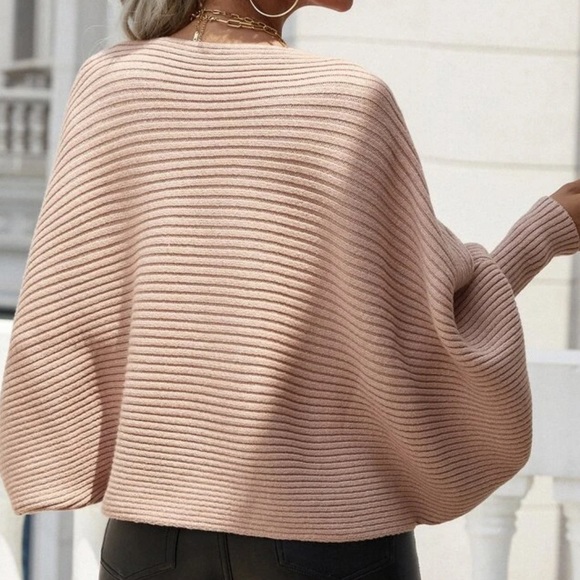 Boho batwing sleeve knit sweater - Picture 9 of 16